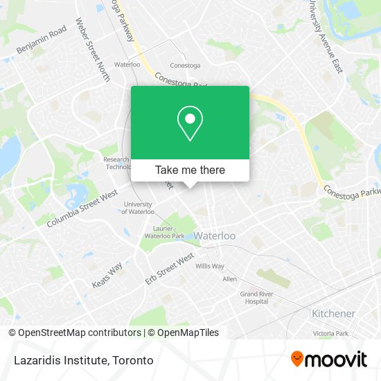 Lazaridis Institute map