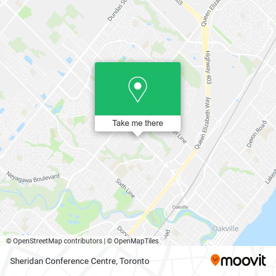 Sheridan Conference Centre map