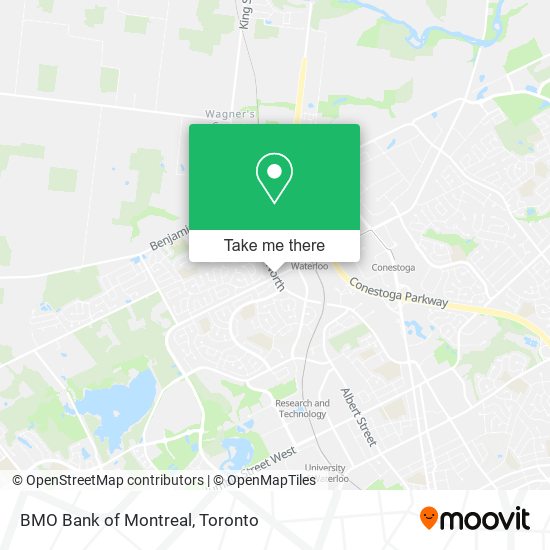 BMO Bank of Montreal map