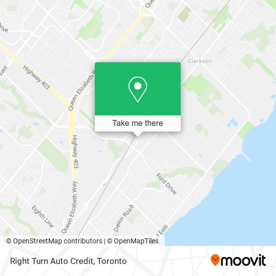 Right Turn Auto Credit map