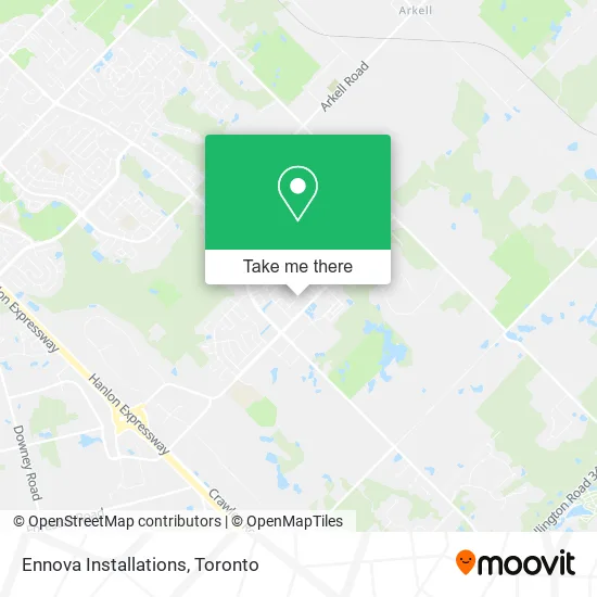 Ennova Installations map