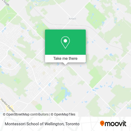 Montessori School of Wellington map