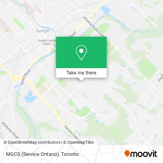 MGCS (Service Ontario) map