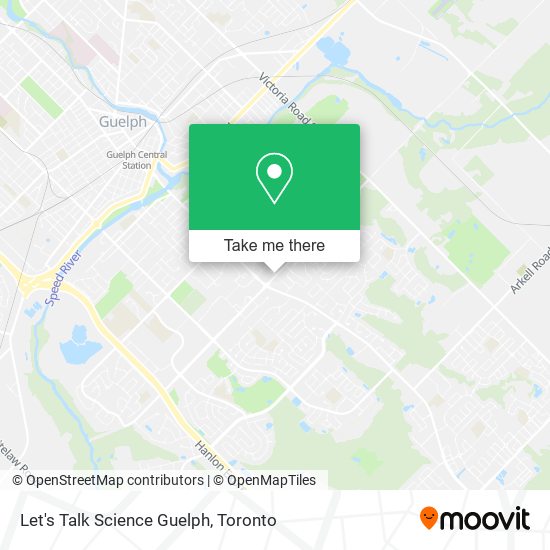 Let's Talk Science Guelph map