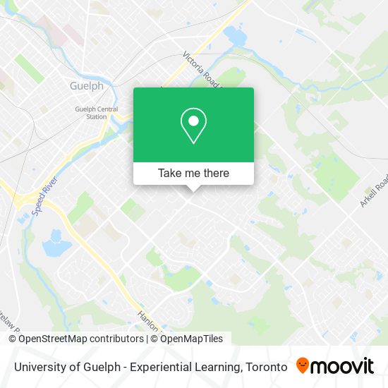 University of Guelph - Experiential Learning map