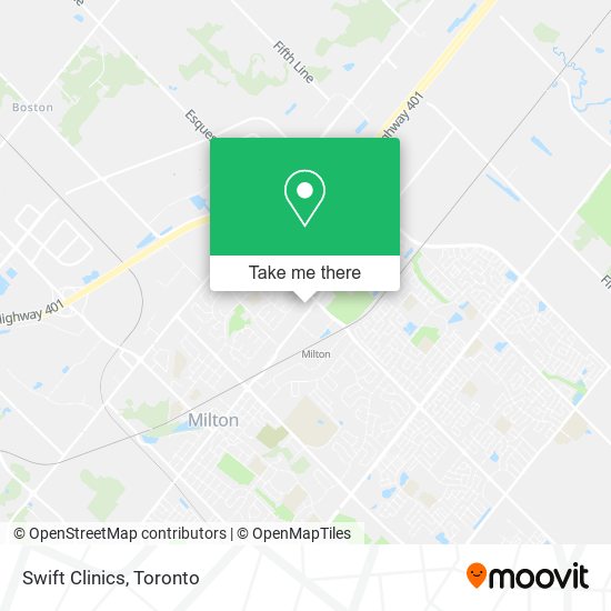 Swift Clinics map