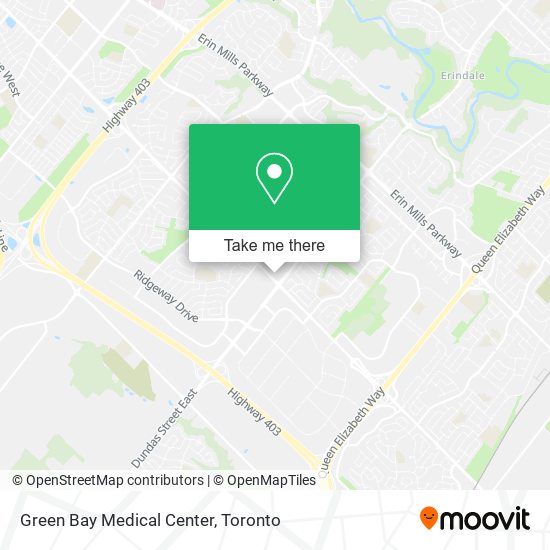 Green Bay Medical Center map