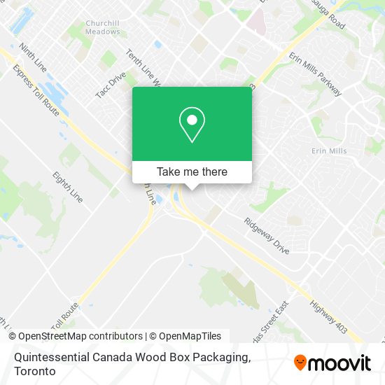 Quintessential Canada Wood Box Packaging map