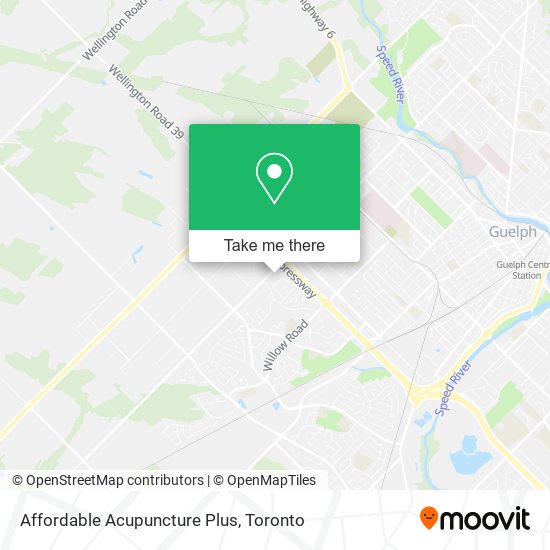 Affordable Acupuncture Plus map
