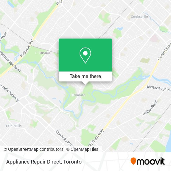 Appliance Repair Direct map