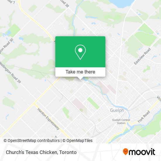 Church's Texas Chicken map