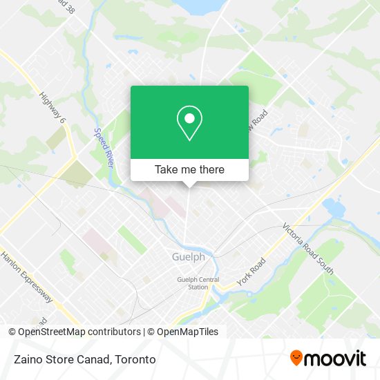 Zaino Store Canad map