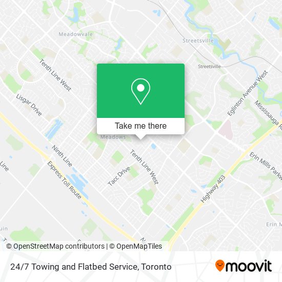24 / 7 Towing and Flatbed Service map