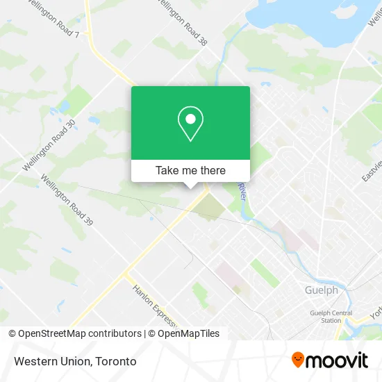 Western Union map