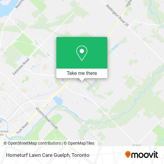 Hometurf Lawn Care Guelph map