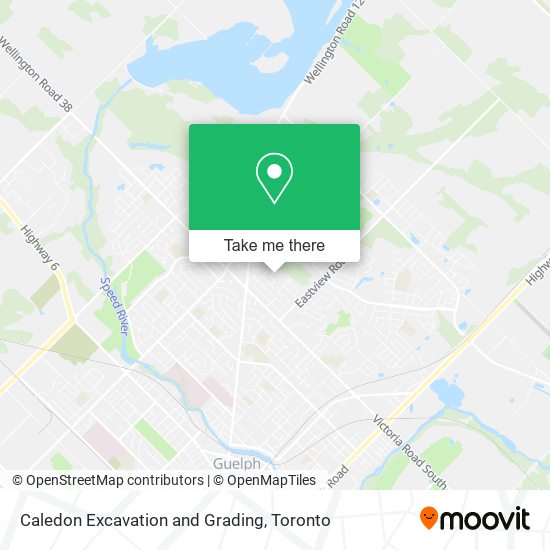 Caledon Excavation and Grading map