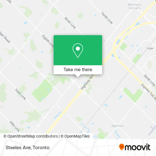 Steeles Ave map