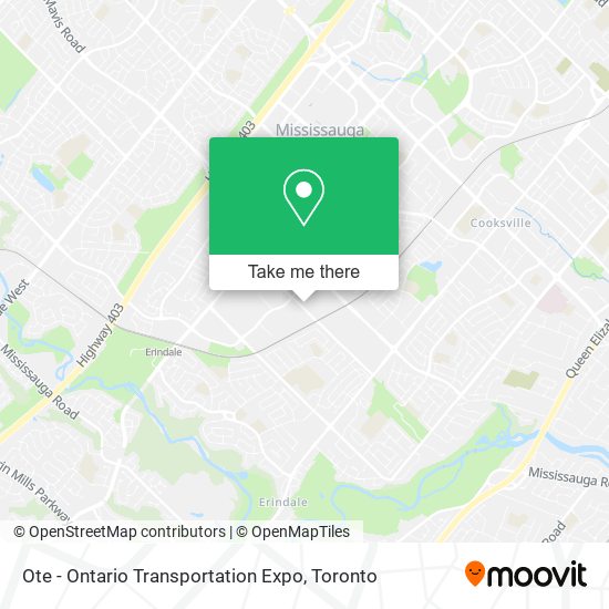Ote - Ontario Transportation Expo map