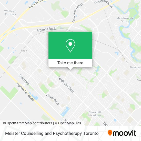 Meister Counselling and Psychotherapy map