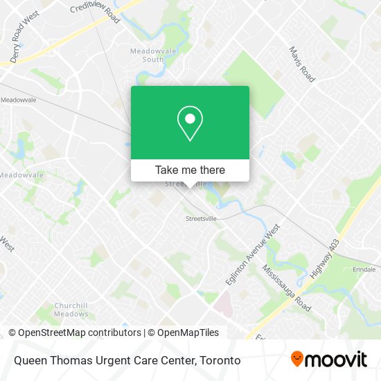Queen Thomas Urgent Care Center map