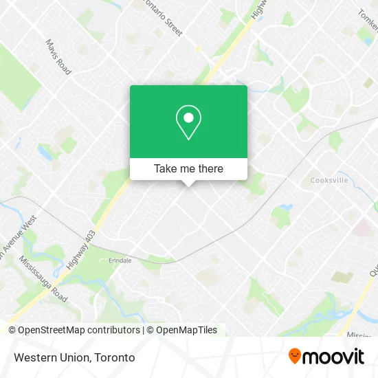 Western Union map