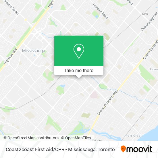 Coast2coast First Aid / CPR - Mississauga plan