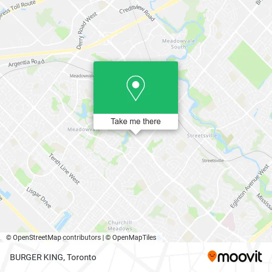 BURGER KING map