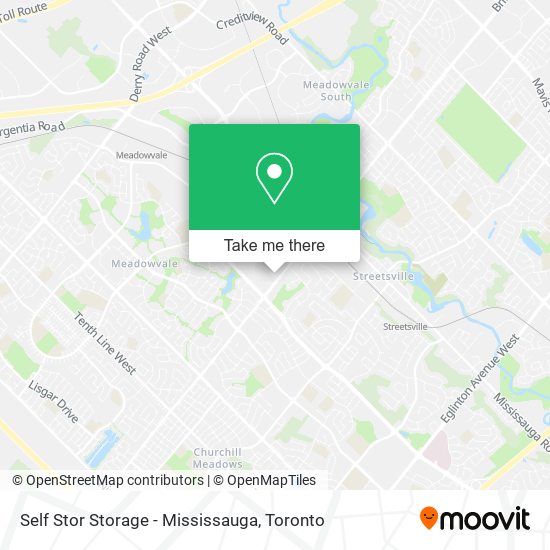 Self Stor Storage - Mississauga map