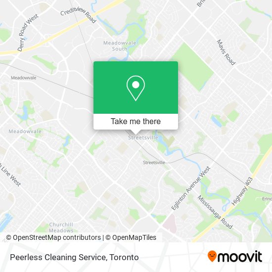 Peerless Cleaning Service map