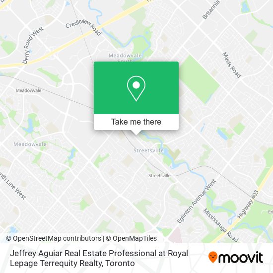 Jeffrey Aguiar Real Estate Professional at Royal Lepage Terrequity Realty map