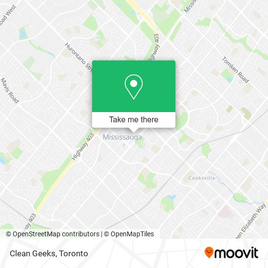 Clean Geeks map