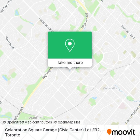 Celebration Square Garage (Civic Center) Lot #32 map