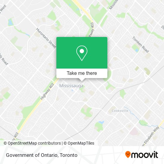 Government of Ontario map