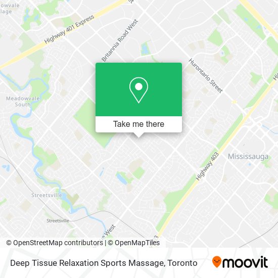 Deep Tissue Relaxation Sports Massage map