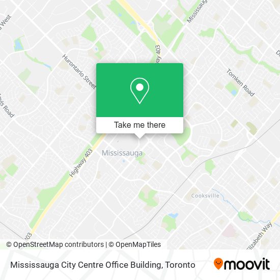 Mississauga City Centre Office Building map