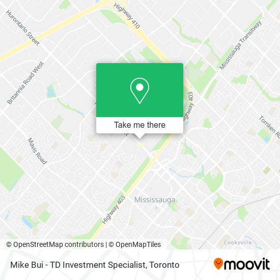 Mike Bui - TD Investment Specialist map