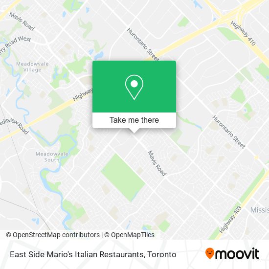 East Side Mario's Italian Restaurants map