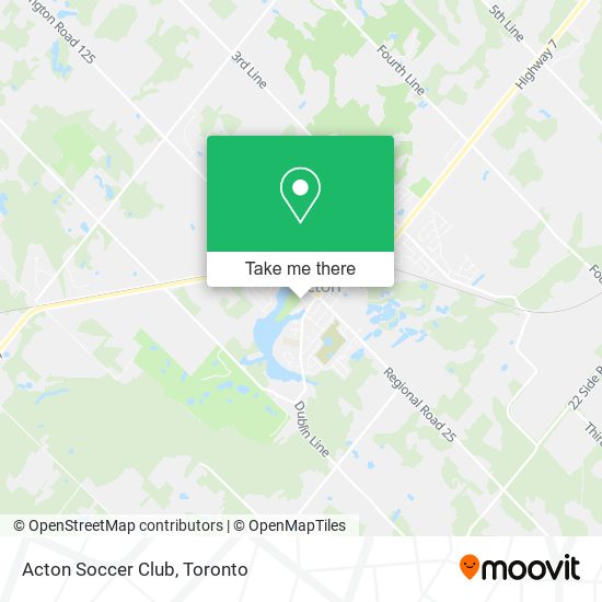 Acton Soccer Club map