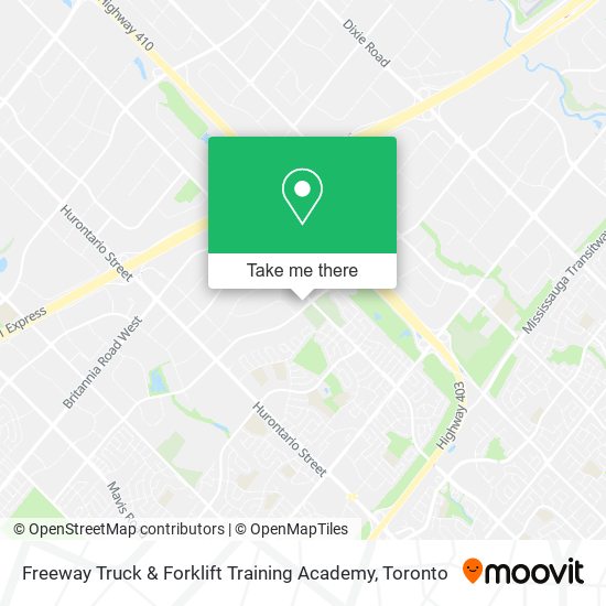 Freeway Truck & Forklift Training Academy map