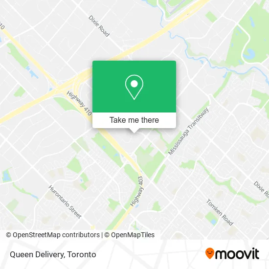 Queen Delivery map