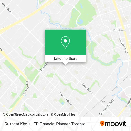 Rukhsar Khoja - TD Financial Planner map