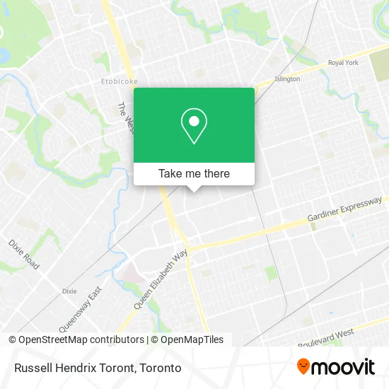 Russell Hendrix Toront map