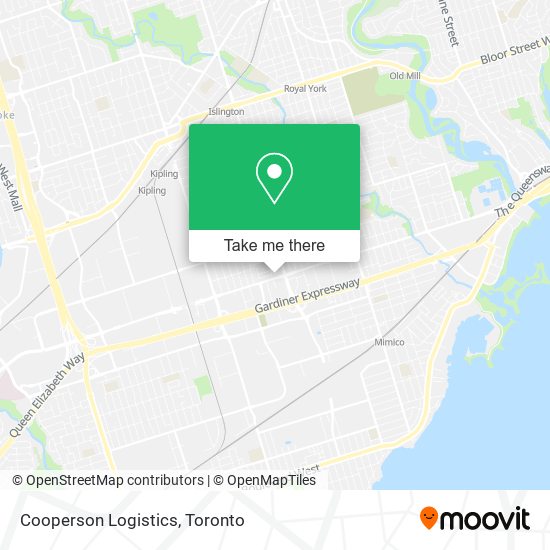 Cooperson Logistics map