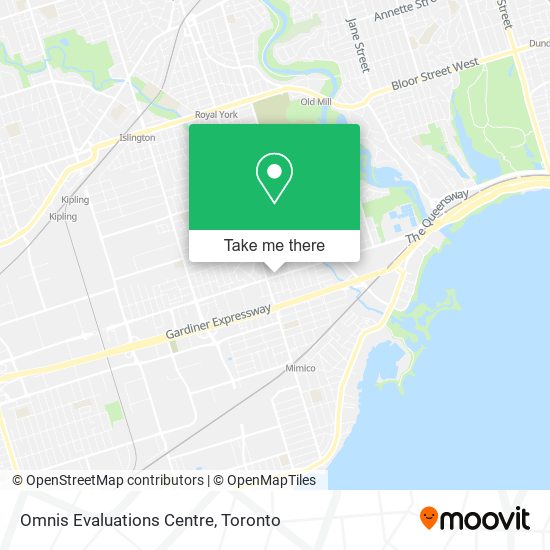Omnis Evaluations Centre map
