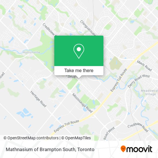 Mathnasium of Brampton South map