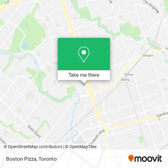 Boston Pizza map