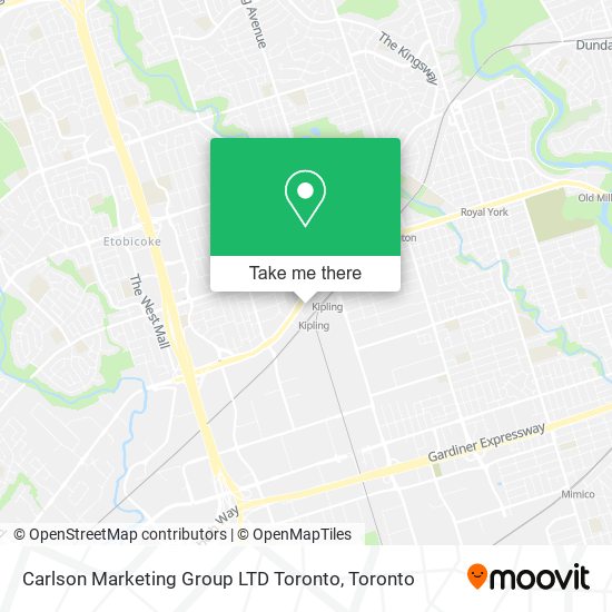 Carlson Marketing Group LTD Toronto map