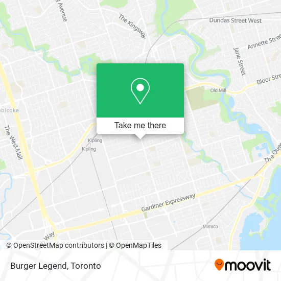Burger Legend map