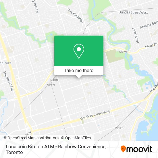 Localcoin Bitcoin ATM - Rainbow Convenience map