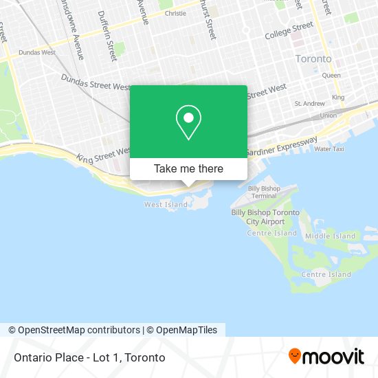 Ontario Place - Lot 1 map
